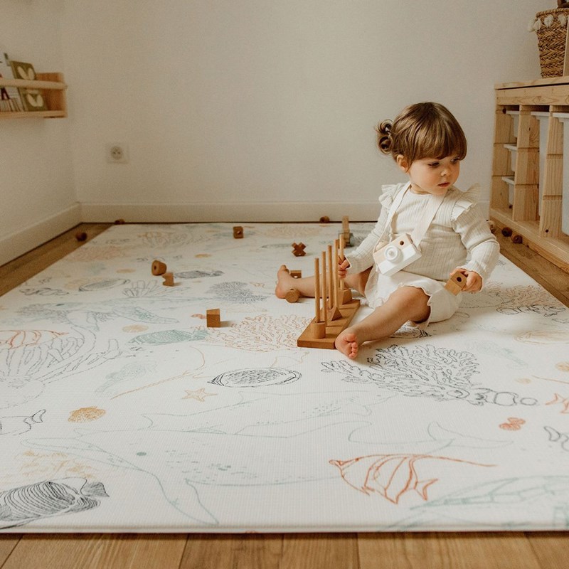 Tapis de jeu xl - le coquillage
