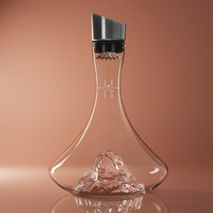 Carafe à vin topographic : pic du midi d'ossau