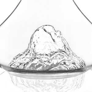 Carafe à vin topographic : pic du midi d'ossau