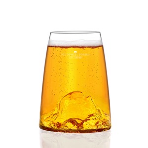 Verre design topographic : pic du midi d'ossau