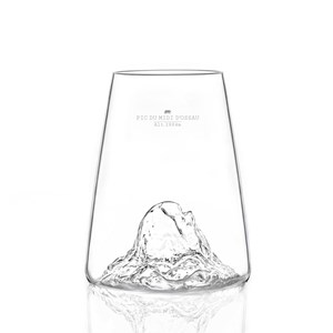 Verre design topographic : pic du midi d'ossau