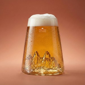 Verre design topographic : tre cime