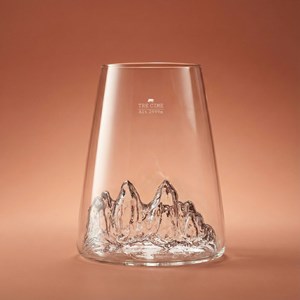 Verre design topographic : tre cime