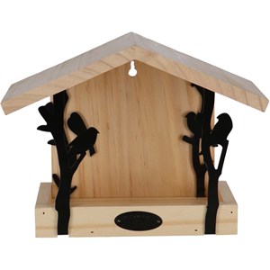 Mangeoire murale en pin et fer