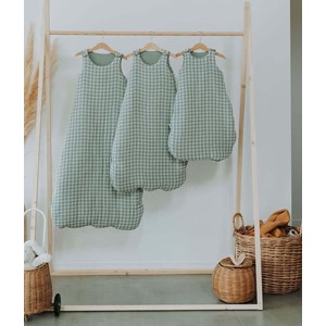 Gigoteuse vichy vert de gris 24-36 mois