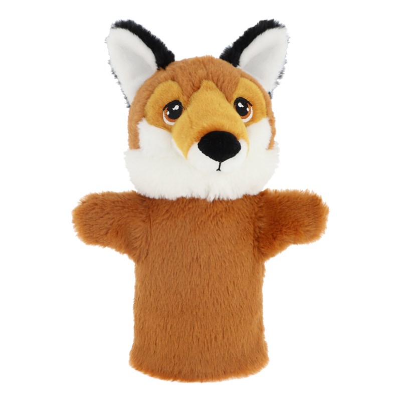 Marionnette renard 27cm 100% recyclée