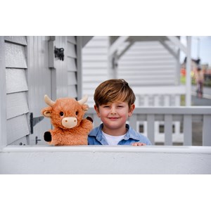 Marionnette vache shaggy 100% recyclée