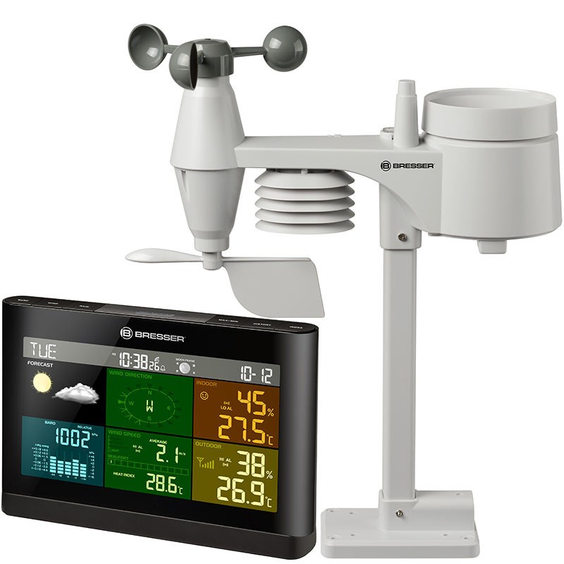 Bresser centrale météo confort 5 en 1 couleur - 7002551