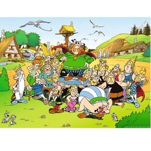 Puzzle astérix au village 500 pièces