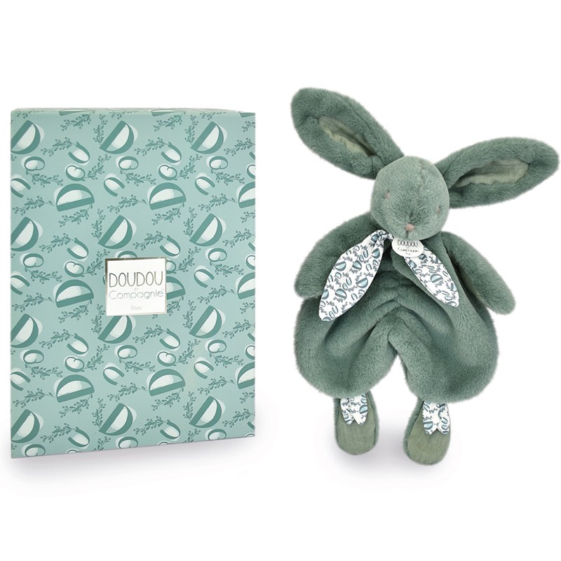 Doudou lapin vert sauge 29 cm (Mù) - Image 1