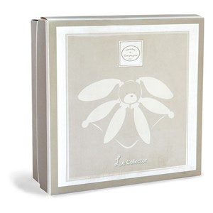 Doudou lapin pétales taupe 28 cm