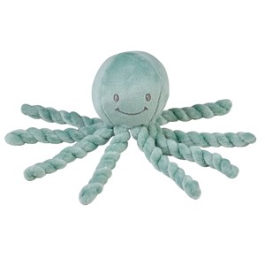 Peluche octopus poulpe vert de gris