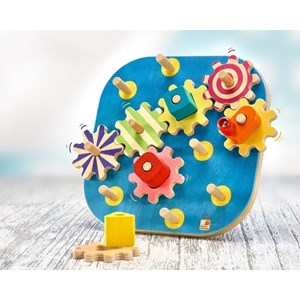 Jeu d'engrenages en bois mecanico