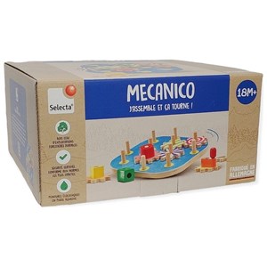 Jeu d'engrenages en bois mecanico