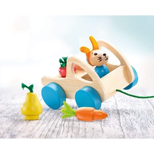 Verdurino véhicule en bois à tirer