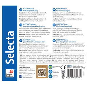 Bateau en bois, velcro 5 pcs