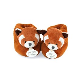 Chausson panda roux pour bebe