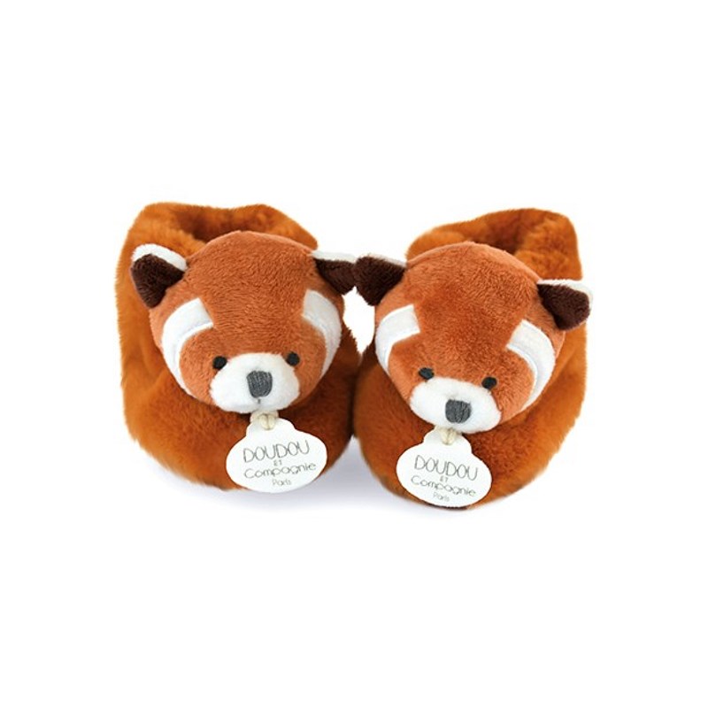 Chausson panda roux pour bebe