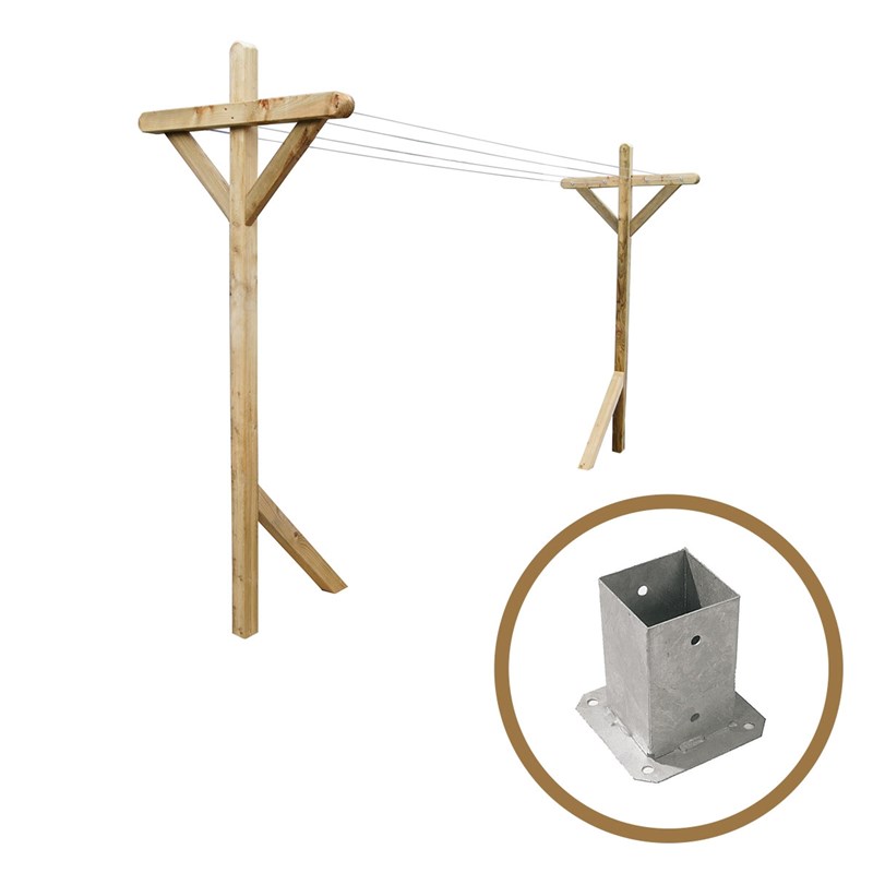 Kit étendoir à linge extérieur sévill...