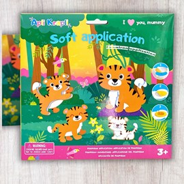 Famille tigres - kit créatif en mousse