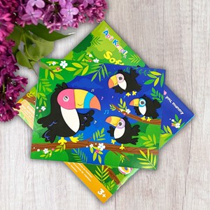 Famille toucans - kit créatif en mousse