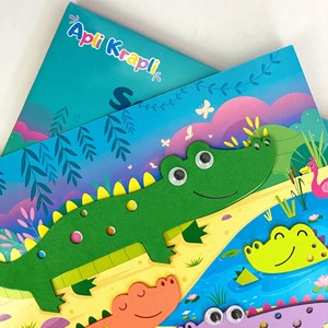 Famille crocodiles - kit créatif  mousse