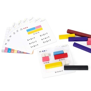 Tiges de comptage en bois 56 pcs en bois