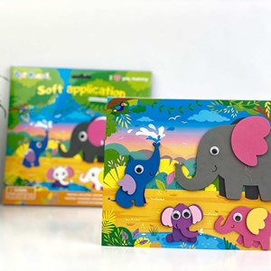 Famille eléphants -kit créatif en mousse