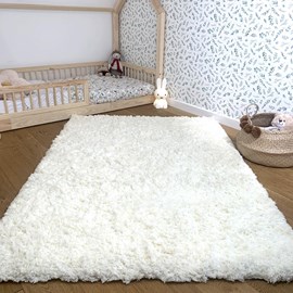 Tapis shaggy 80x150 ecru