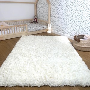 Tapis shaggy 120x170 ecru