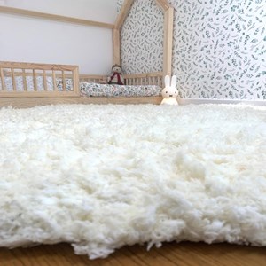 Tapis shaggy 120x170 ecru