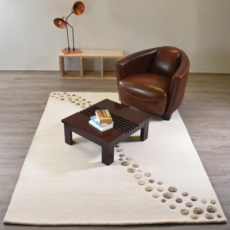 Un Amour de Tapis - Tapis salon 120x170 beige