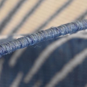 Tapis exterieur 120x120 rond bleu