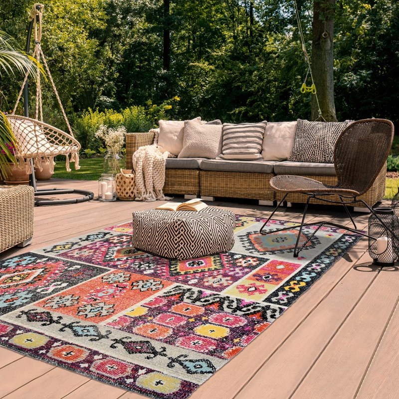 Un Amour de Tapis - Tapis exterieur 150x220 multicolore