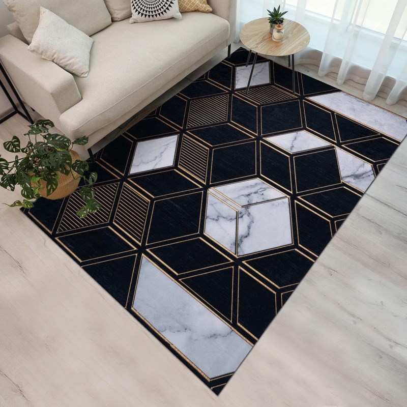 Un Amour de Tapis - Tapis de cuisine 50x80 noir