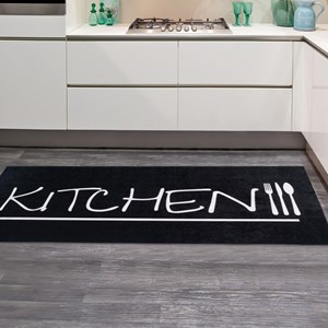 Tapis de cuisine 50x80 noir