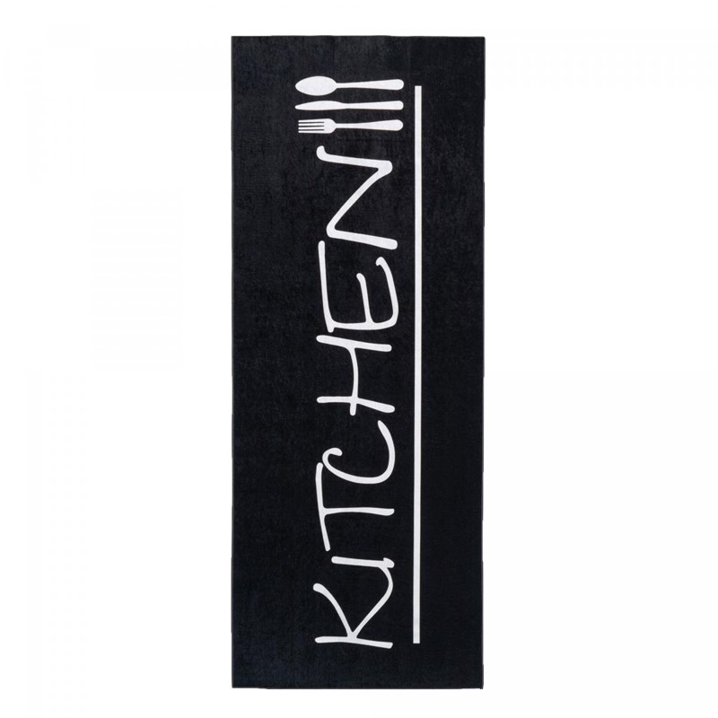 Un Amour de Tapis - Tapis de cuisine 80x150 noir