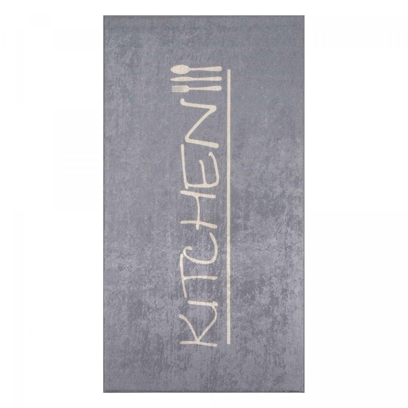Un Amour de Tapis - Tapis de cuisine 50x80 argent