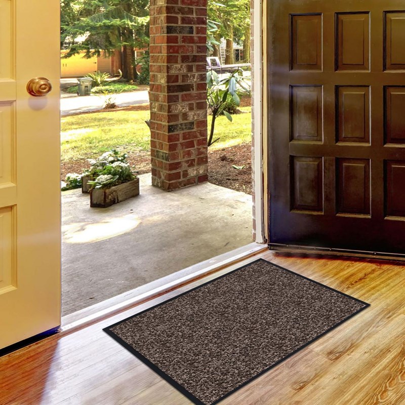 Paillasson 60x80 tissé absorb a taupe