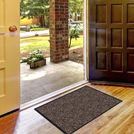 Paillasson 90x120 tissé absorb a taupe