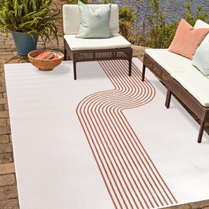 Tapis exterieur 200x290 ecru