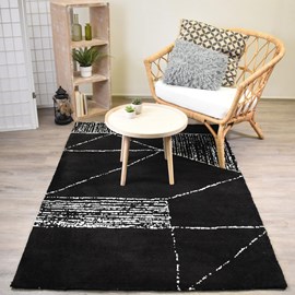 Tapis salon 120x170 noir