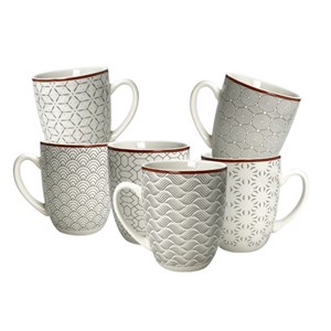 Lot de 6 mugs, slow