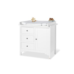 Commode à langer blanche chalet large