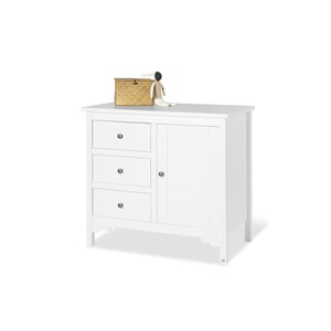 Commode à langer blanche chalet large