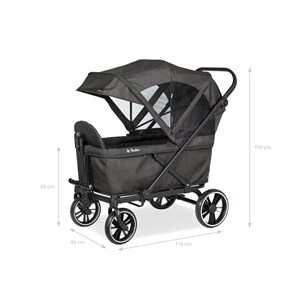 Chariot enfant pliable cruiser noir
