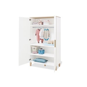 Armoire lumi 2 portes blanche