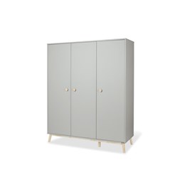 Grande armoire dusk 3 portes grise