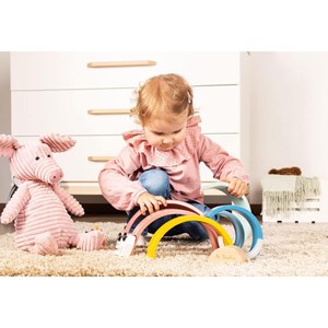 Arc-en-ciel en bois ruby 