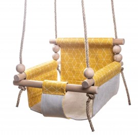 Baavi balançoire jaune moutarde